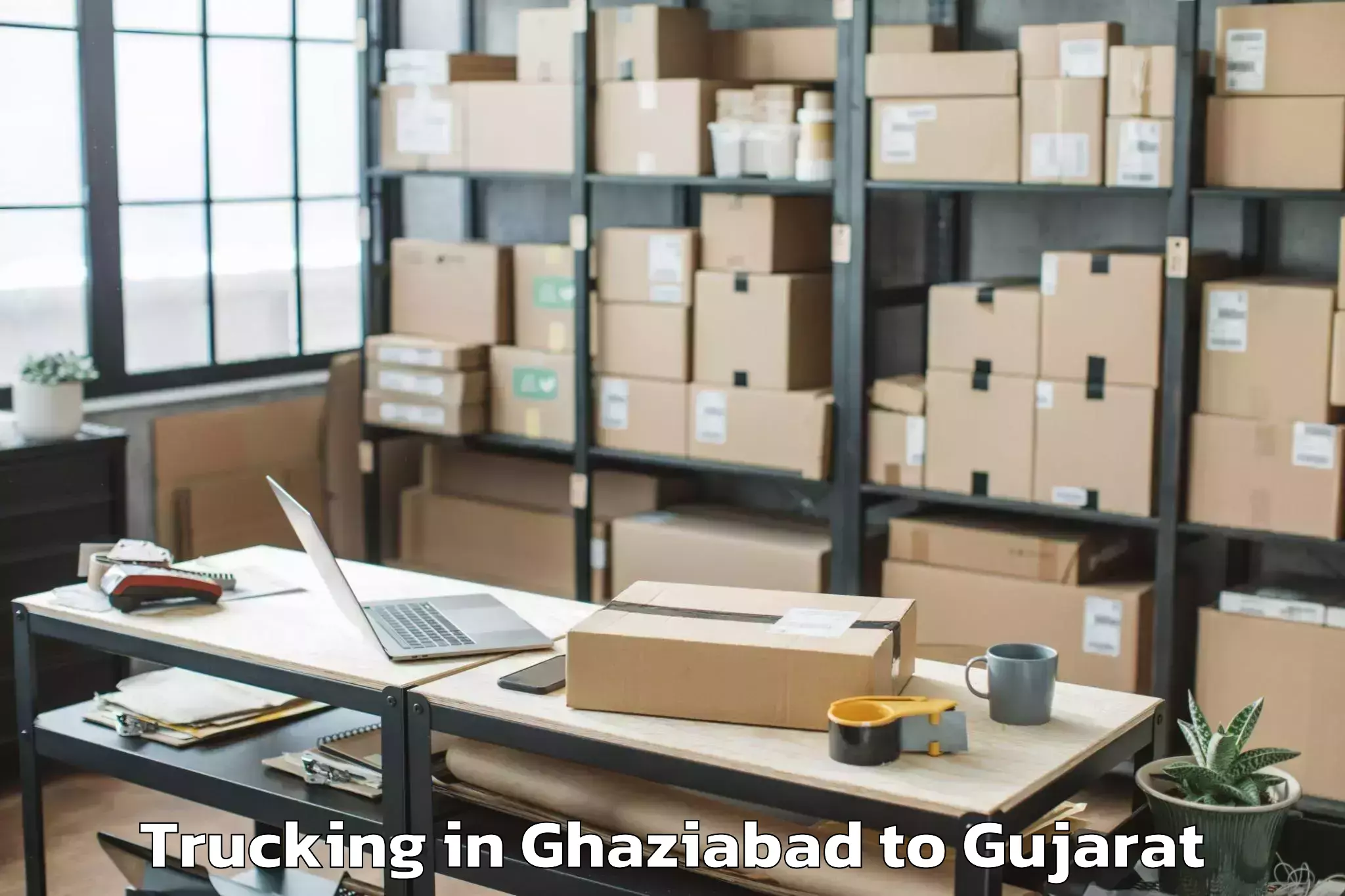 Book Ghaziabad to Girgadhada Trucking Online